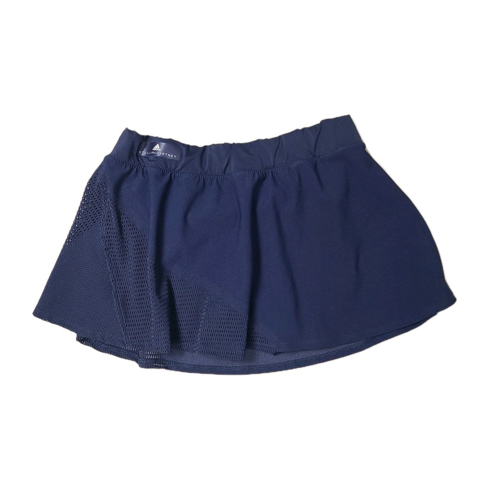 Adidas Stella McCartney Skort L Navy‎ Blue Stretch Athletic Tennis Activewear